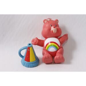 1983 Care Bears Cheer Bear Poseable Figurine with Merry Megaphone ~ 260427-WH 03